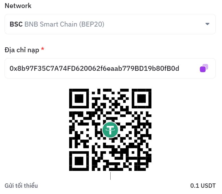 QR USDT BEP20